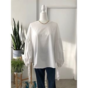 DKNY Balloon Sleeve Blouse